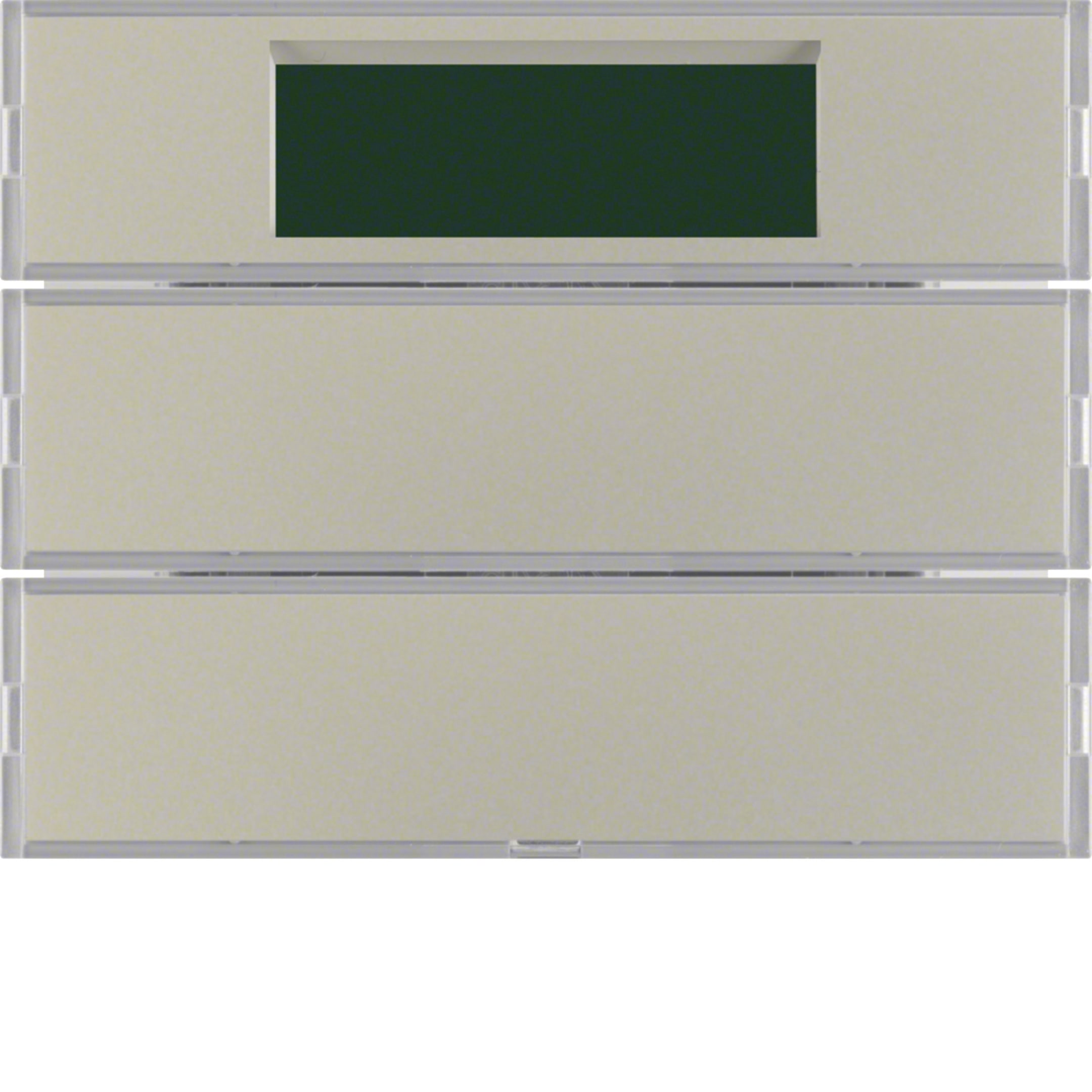 HAGER BOCCHIOTTI - Sensore a tasti doppio con regolat. di temperatura KNX - Serie K.5 acciaio inox