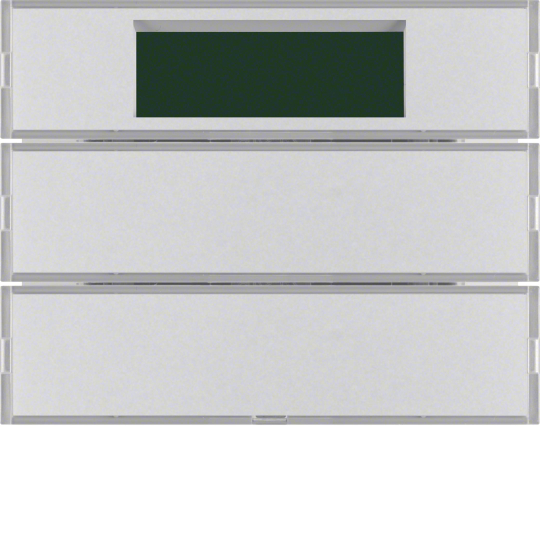 HAGER BOCCHIOTTI - Sensore a tasti doppio con Termostato KNX - Serie K.1 alu