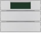 HAGER BOCCHIOTTI - Sensore a tasti doppio con Termostato KNX - Serie K.1 alu