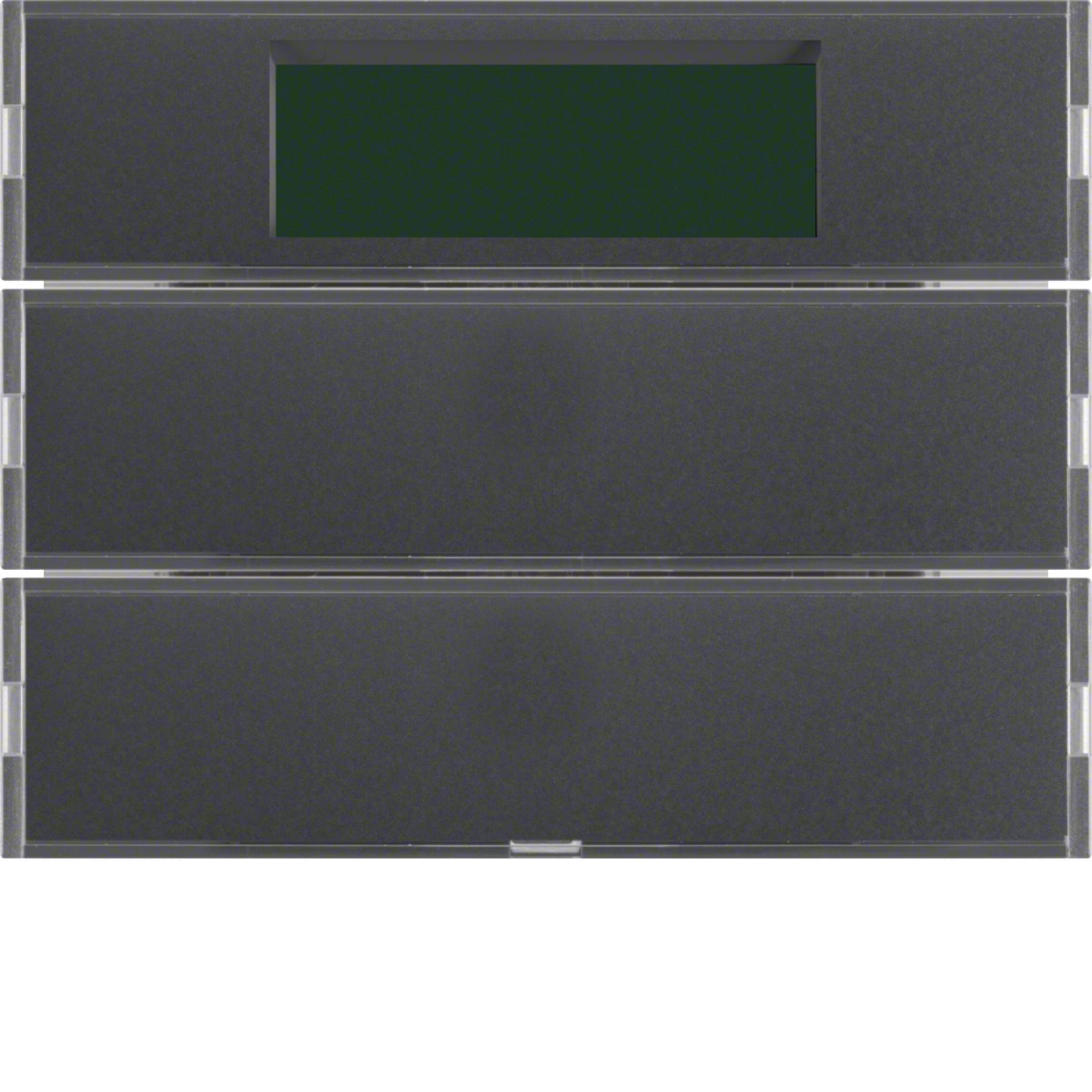 HAGER BOCCHIOTTI - Sensore a tasti doppio con Termostato KNX - Serie K.1 antracite