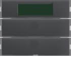 HAGER BOCCHIOTTI - Sensore a tasti doppio con Termostato KNX - Serie K.1 antracite