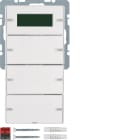 HAGER BOCCHIOTTI - Sensore a tasti triplo con Termostato KNX - Serie Q.1/Q.3 Bianco pol.