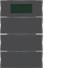 HAGER BOCCHIOTTI - Sensore a tasti triplo con Termostato KNX - Serie K.1 antracite