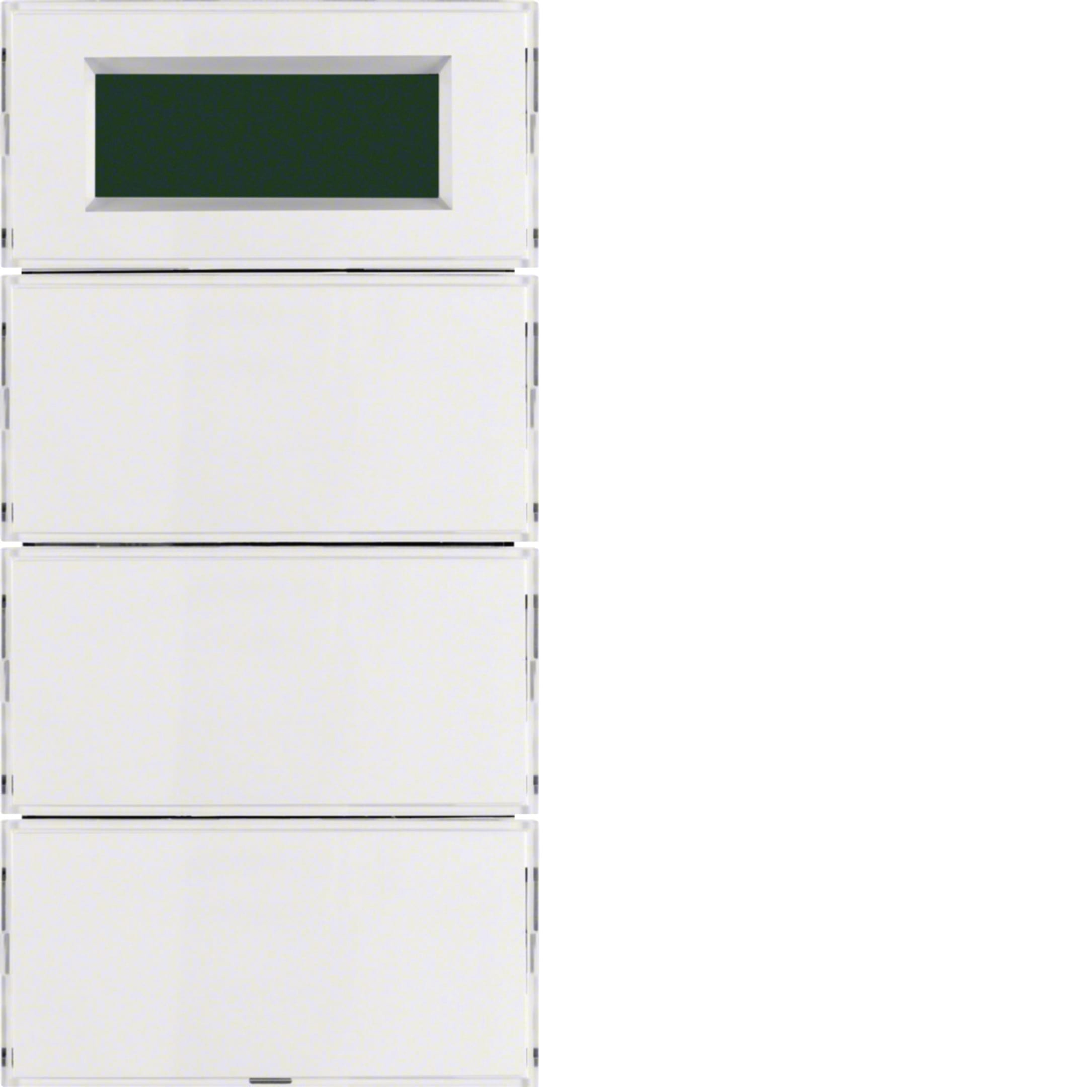 HAGER BOCCHIOTTI - Sens. a tasti triplo + Termostato KNX - Serie S.1/B.3/B.7 x bianco e bianco pol.