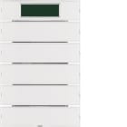 HAGER BOCCHIOTTI - Sensore a tasti quintuplo con regolat. di temperatura KNX - Serie K.1 bianc pol.