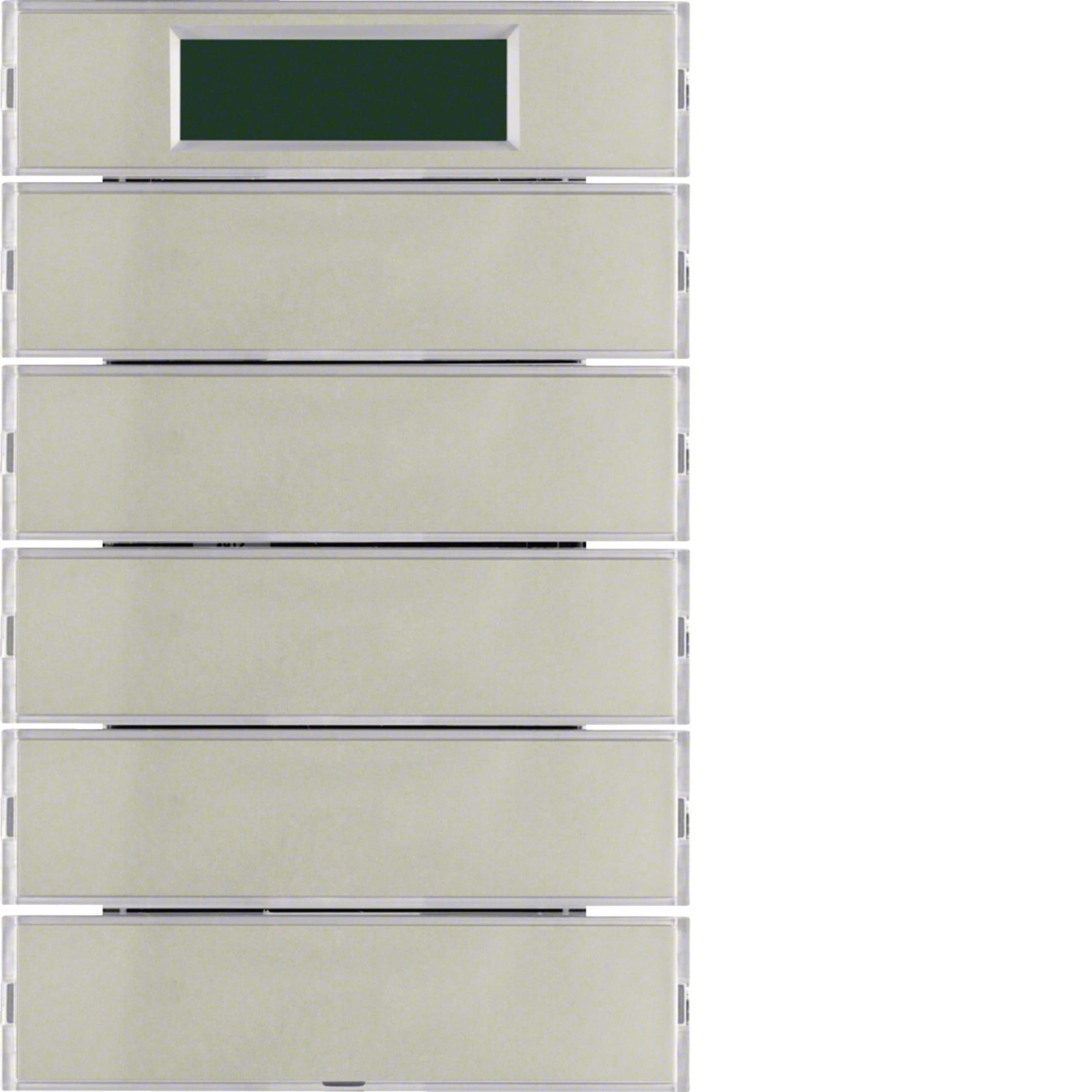 HAGER BOCCHIOTTI - Sensore a tasti quintuplo con Termostato KNX - Serie K.5 acciaio inox