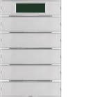 HAGER BOCCHIOTTI - Sensore a tasti quintuplo con Termostato KNX - Serie K.1 alu