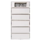 HAGER BOCCHIOTTI - Sens. a tasti quintuplo + Termost. KNX - Serie S.1/B.3/B.7 x bianco pol.