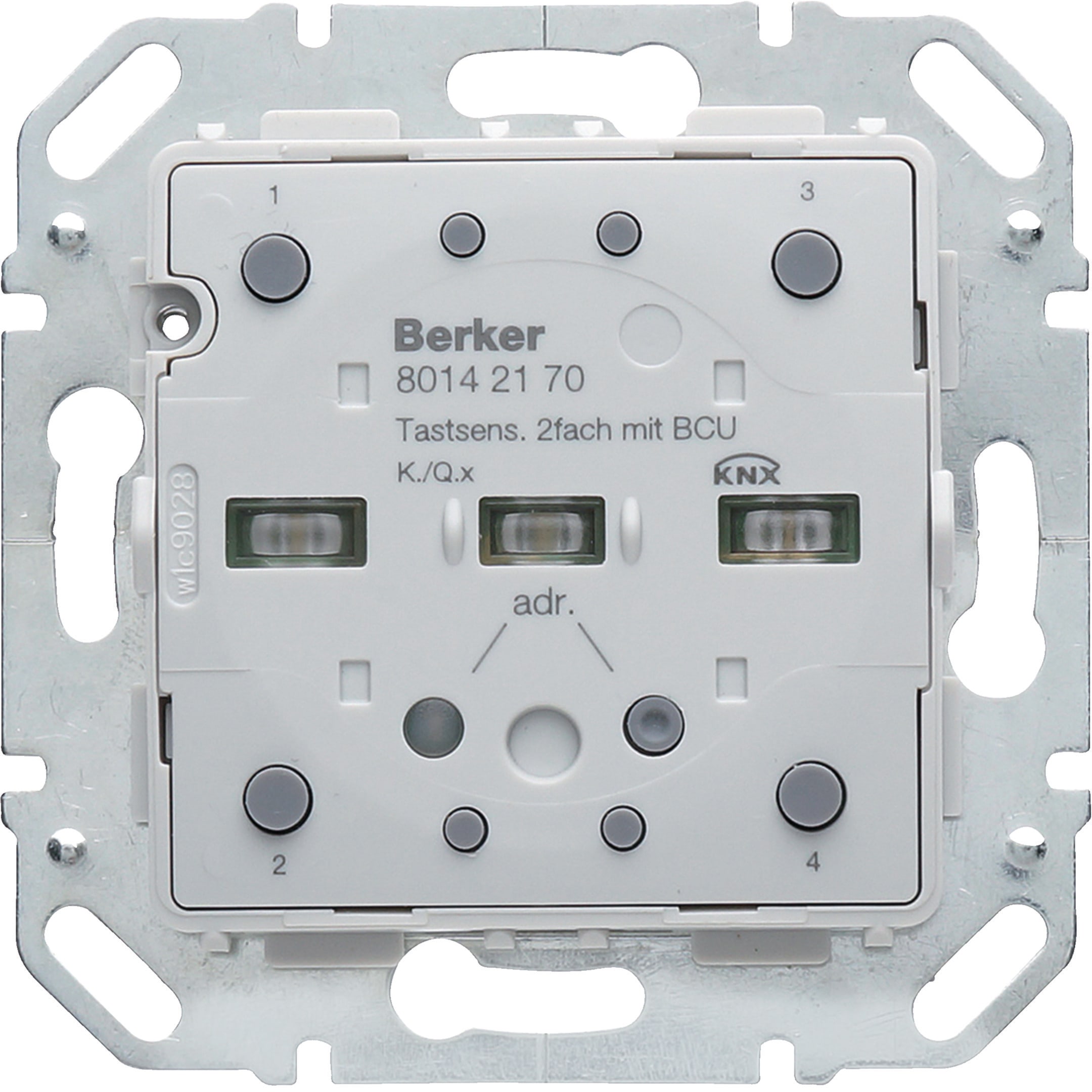 HAGER BOCCHIOTTI - Modulo sensore a tasti doppio KNX - Serie Q.x/K.x