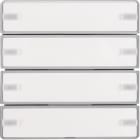 HAGER BOCCHIOTTI - Sensore a tasti quadruplo KNX - Serie Q.1/Q.3 alu