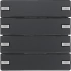 HAGER BOCCHIOTTI - Sensore a tasti quadruplo KNX - Serie Q.1/Q.3 antracite