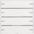 HAGER BOCCHIOTTI - Sensore a tasti quadruplo KNX - Serie Q.1/Q.3 bianco polare