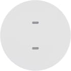 HAGER BOCCHIOTTI - Sensore a tasti singolo KNX - Berker R.1/R.3 bianco polare lucido
