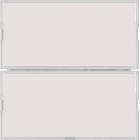 HAGER BOCCHIOTTI - Sensore a tasti doppio KNX - Serie S.1/B.3/B.7 per bianco e bianco polare
