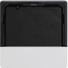 HAGER BOCCHIOTTI - Mostrina x Reg. temp. e rilev. ambiente KNX - Serie Q.1/Q.3 bianco polare vellut