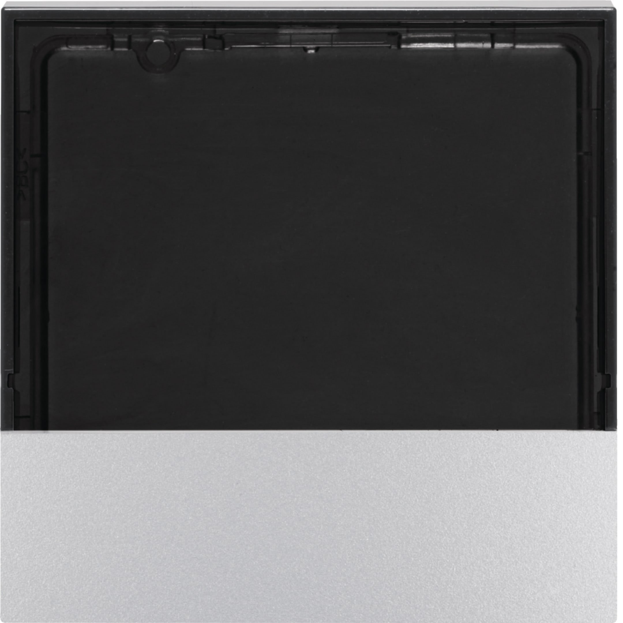 HAGER BOCCHIOTTI - Mostrina x Reg. temp. e rilev. ambiente KNX - Serie S.1/B.3/B.7 alu opaco, vern.