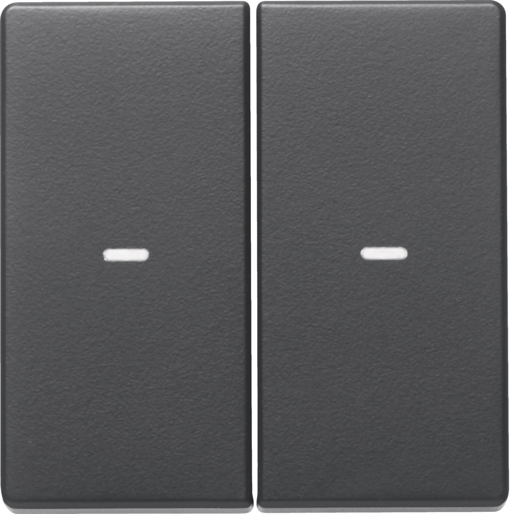 HAGER BOCCHIOTTI - Copertura x modulo sensore a tasti doppio KNX - Serie Q.1/Q.3 antrac.vell. vern.