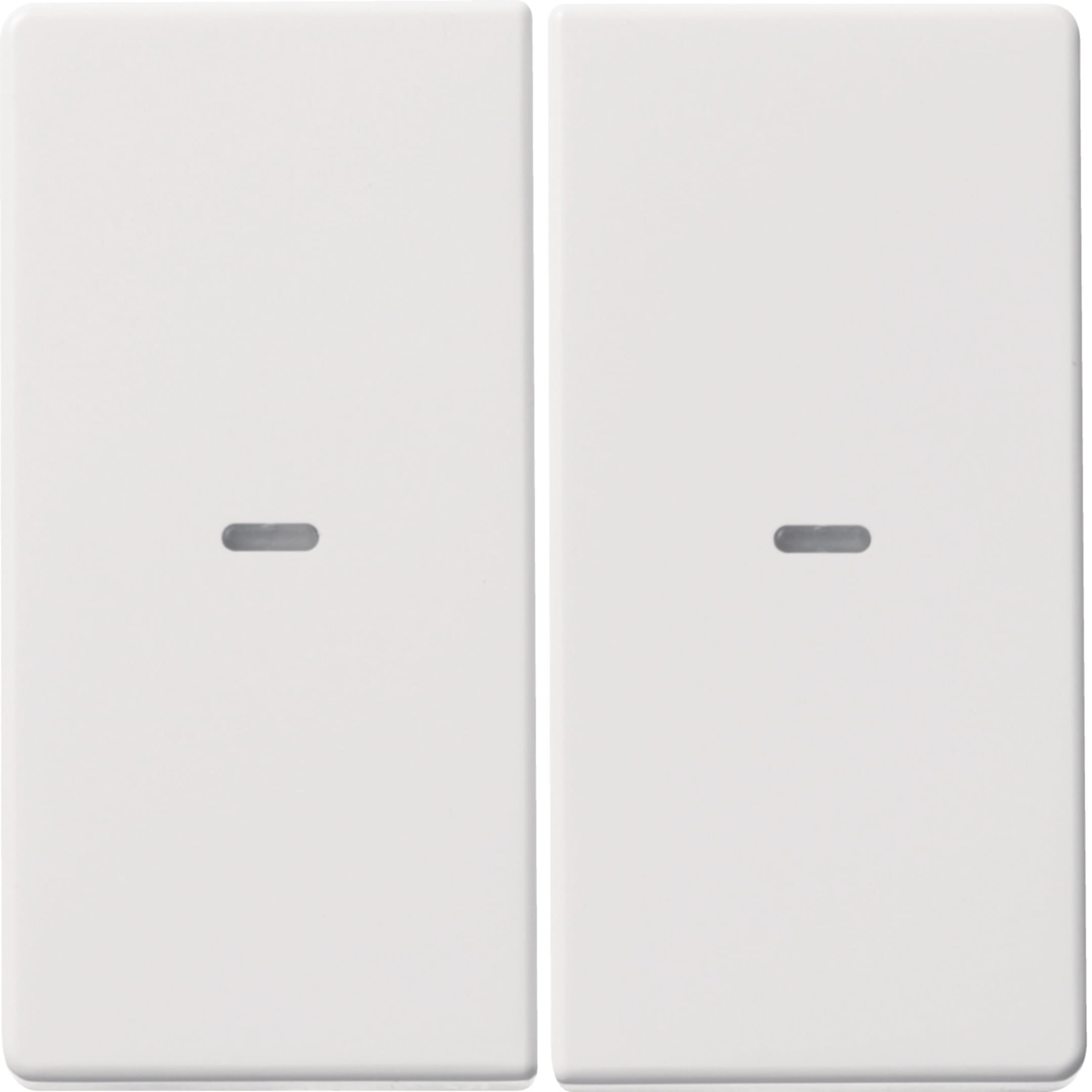 HAGER BOCCHIOTTI - Copertura per modulo sensore a tasti doppio KNX - Q.1/Q.3 bianco polare velluto