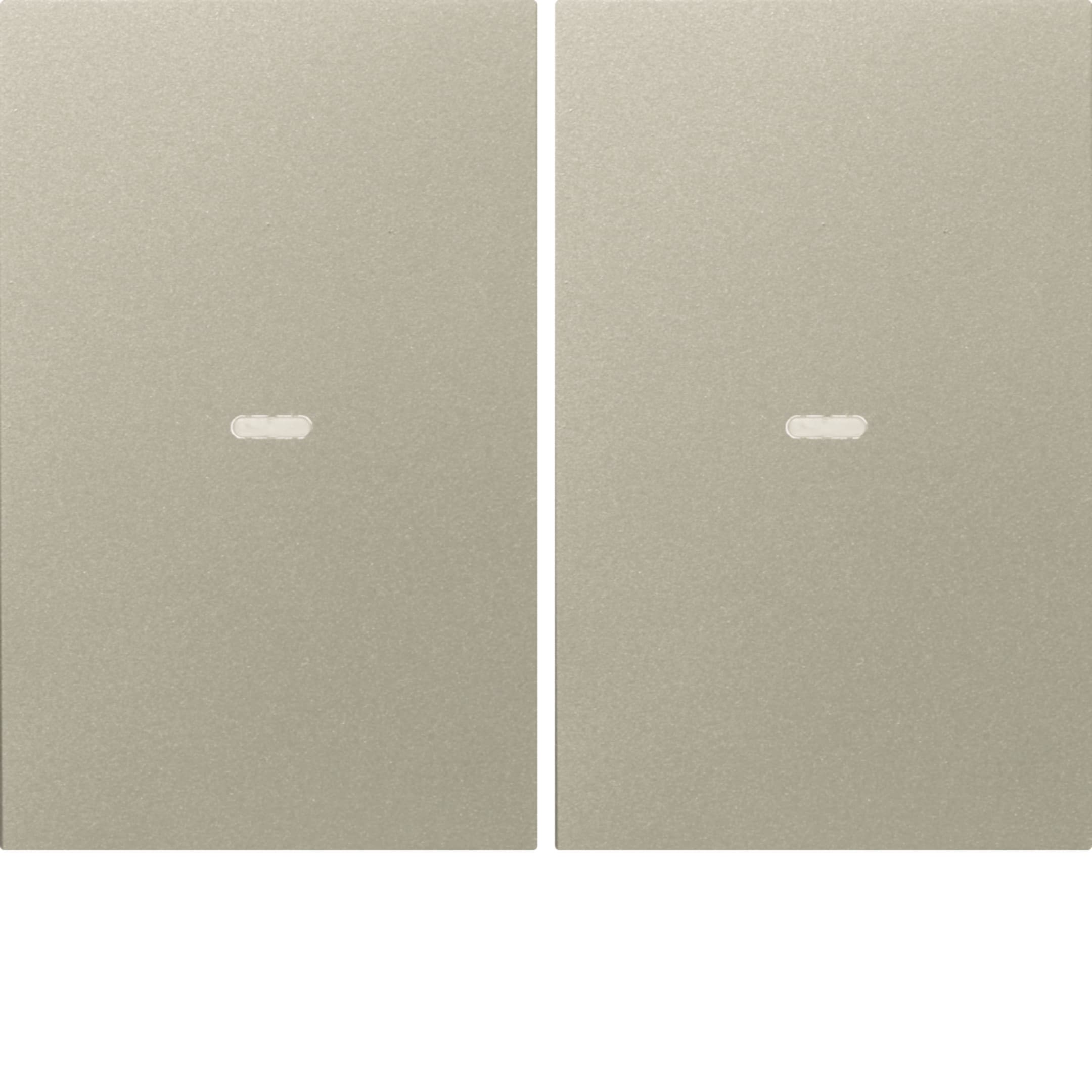 HAGER BOCCHIOTTI - Copertura x modulo sensore a tasti doppio KNX - Serie K.1/K.5 acc.inox op vern.