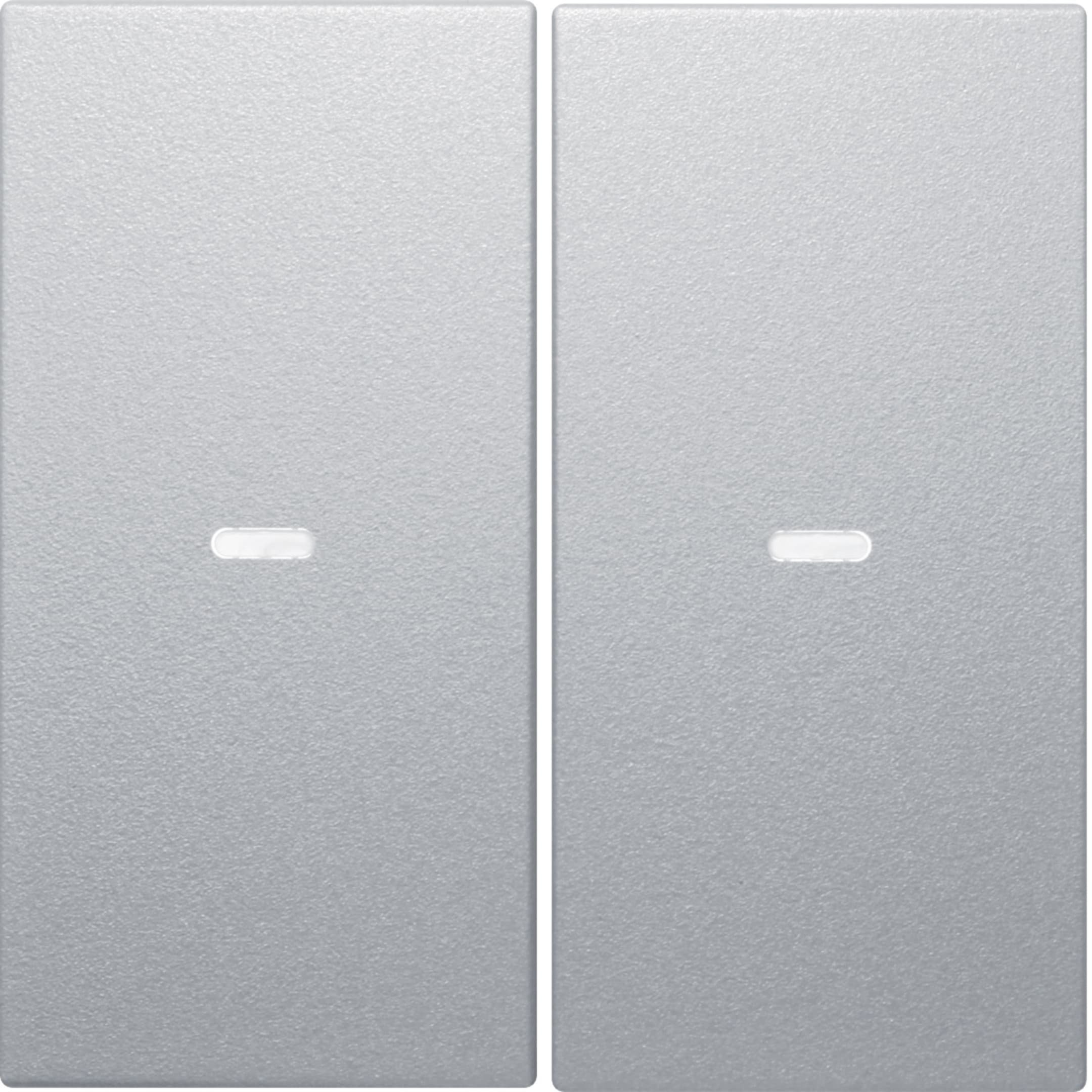 HAGER BOCCHIOTTI - Copertura x modulo sensore a tasti doppio KNX - Serie S.1/B.3/B.7 alu opac vern.