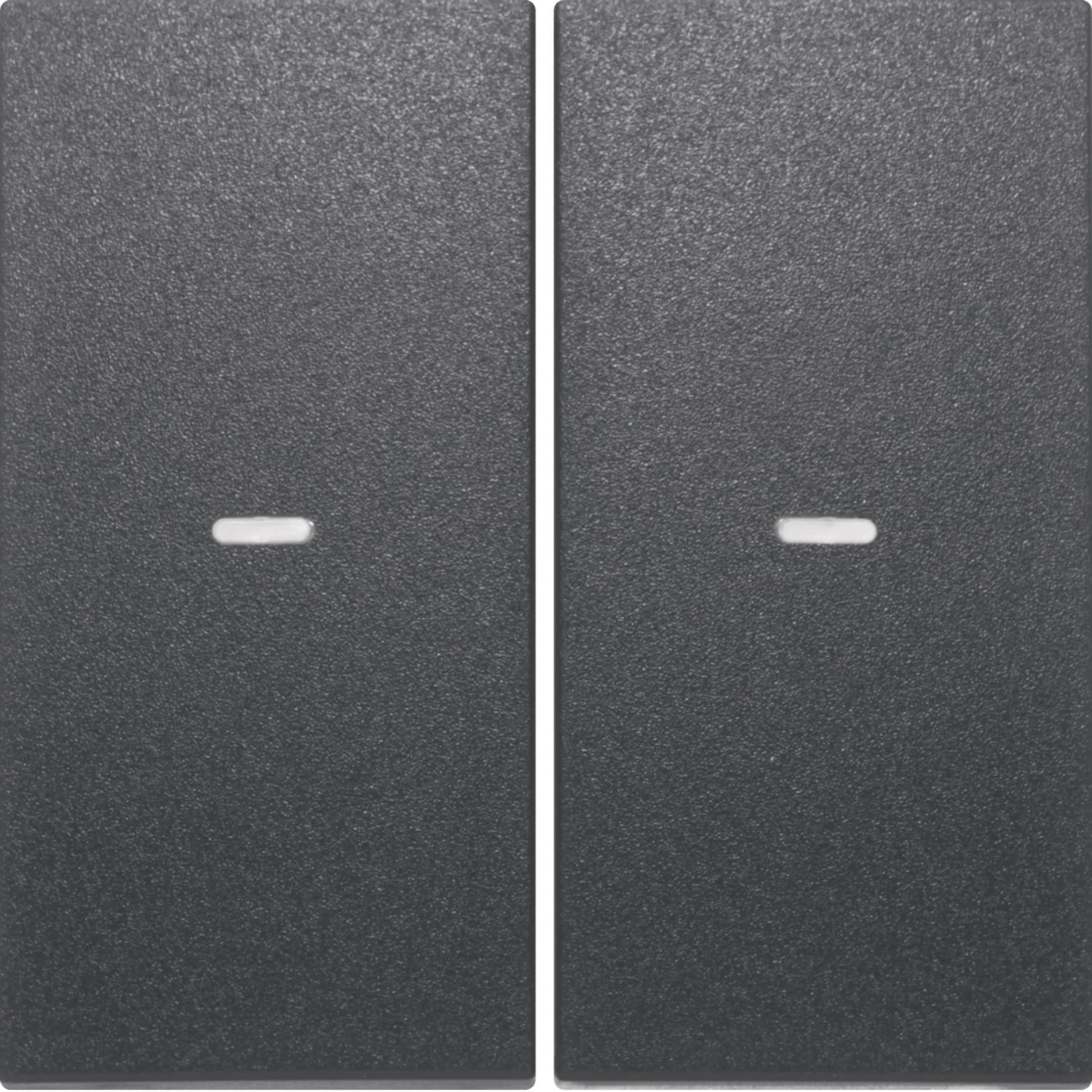HAGER BOCCHIOTTI - Copertura x Mod. sensore a tasti doppio KNX berker S.1/B.3/B.7 antracite opaco