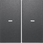 HAGER BOCCHIOTTI - Copertura x Mod. sensore a tasti doppio KNX berker S.1/B.3/B.7 antracite opaco