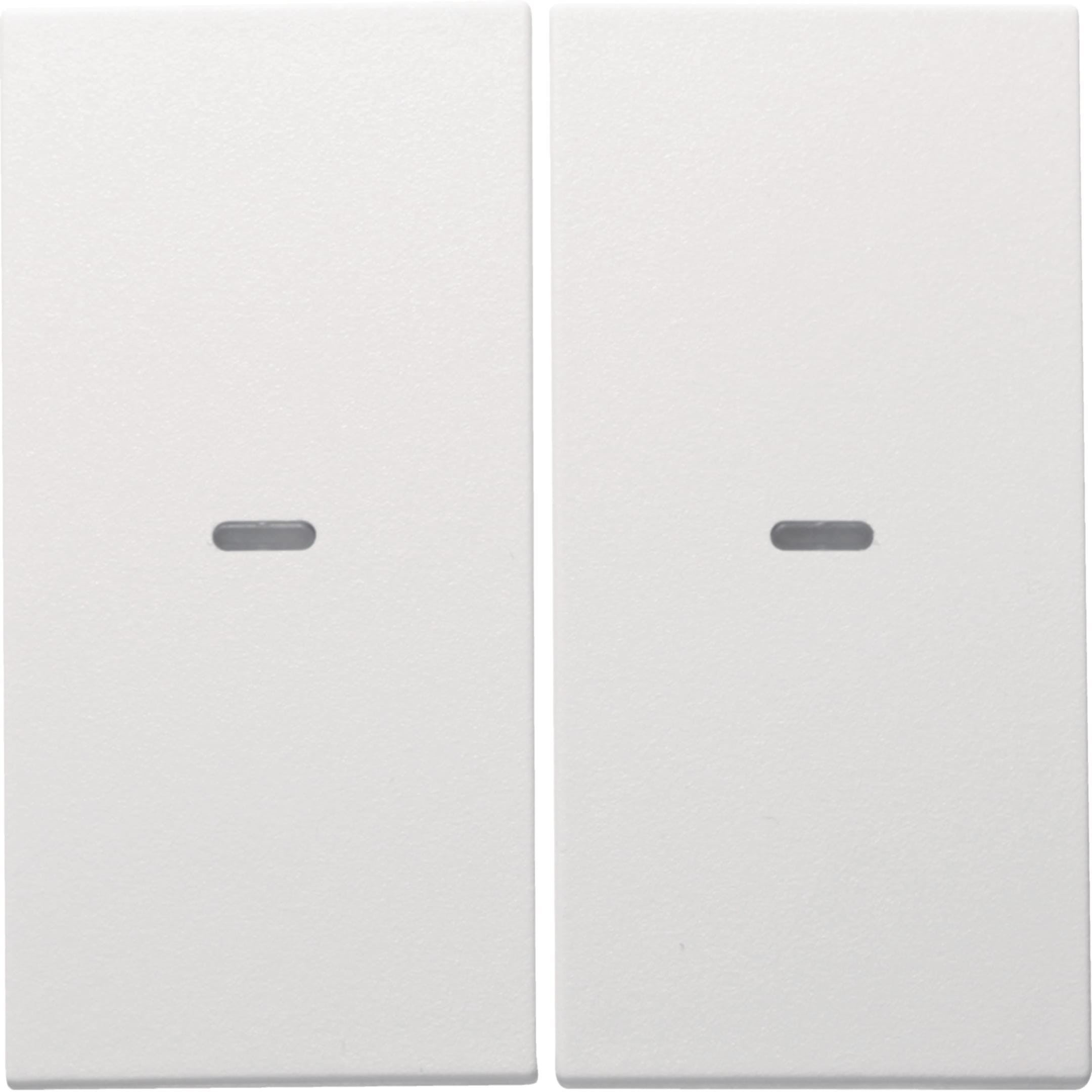 HAGER BOCCHIOTTI - Copertura x modulo sensore a tasti doppio KNX - Serie S.1/B.3/B.7 Bianc pol opac