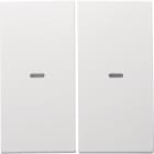 HAGER BOCCHIOTTI - Copertura x modulo sensore a tasti doppio KNX - Serie S.1/B.3/B.7 Bianc pol opac
