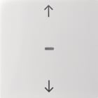 HAGER BOCCHIOTTI - Copertura con simbolo frecce x modulo sensore a tasti singolo, S.x/B.x bianco