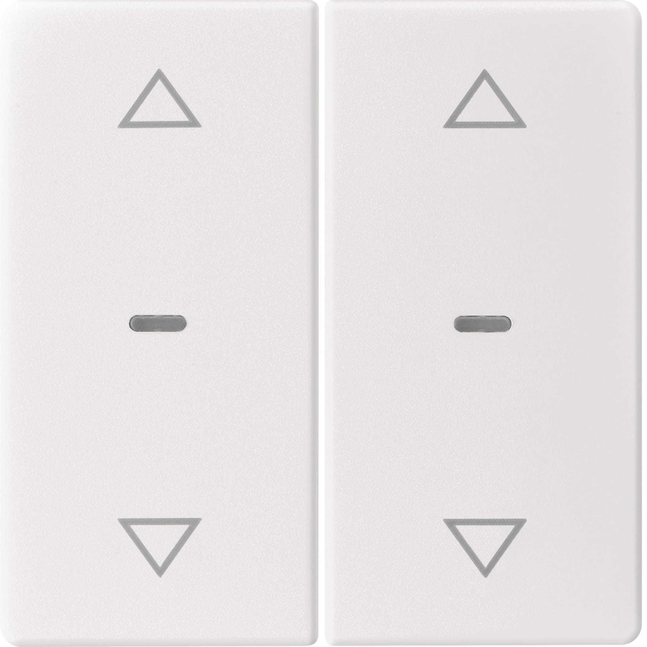 HAGER BOCCHIOTTI - Copertura doppia con frecce x modulo sensore a tasti singolo Q.x bianco pol vell