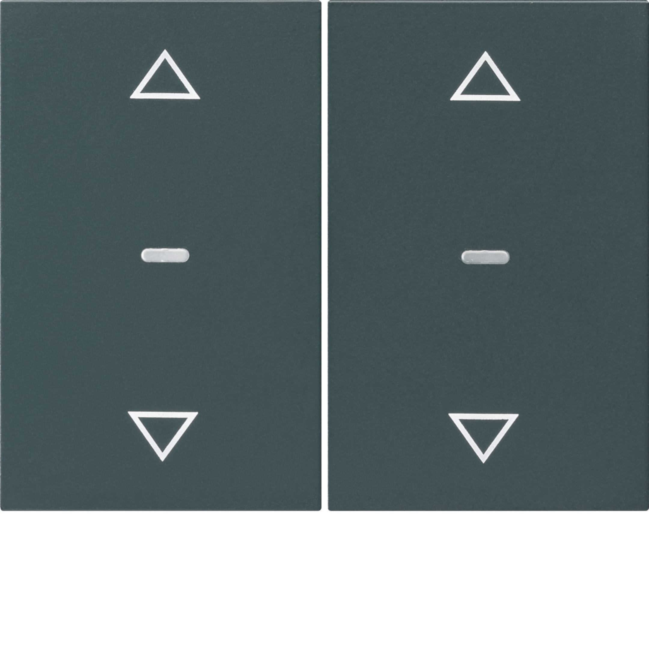 HAGER BOCCHIOTTI - Copertura doppia + simb. frecce x modulo sensore a tasti singolo, K.x antracite