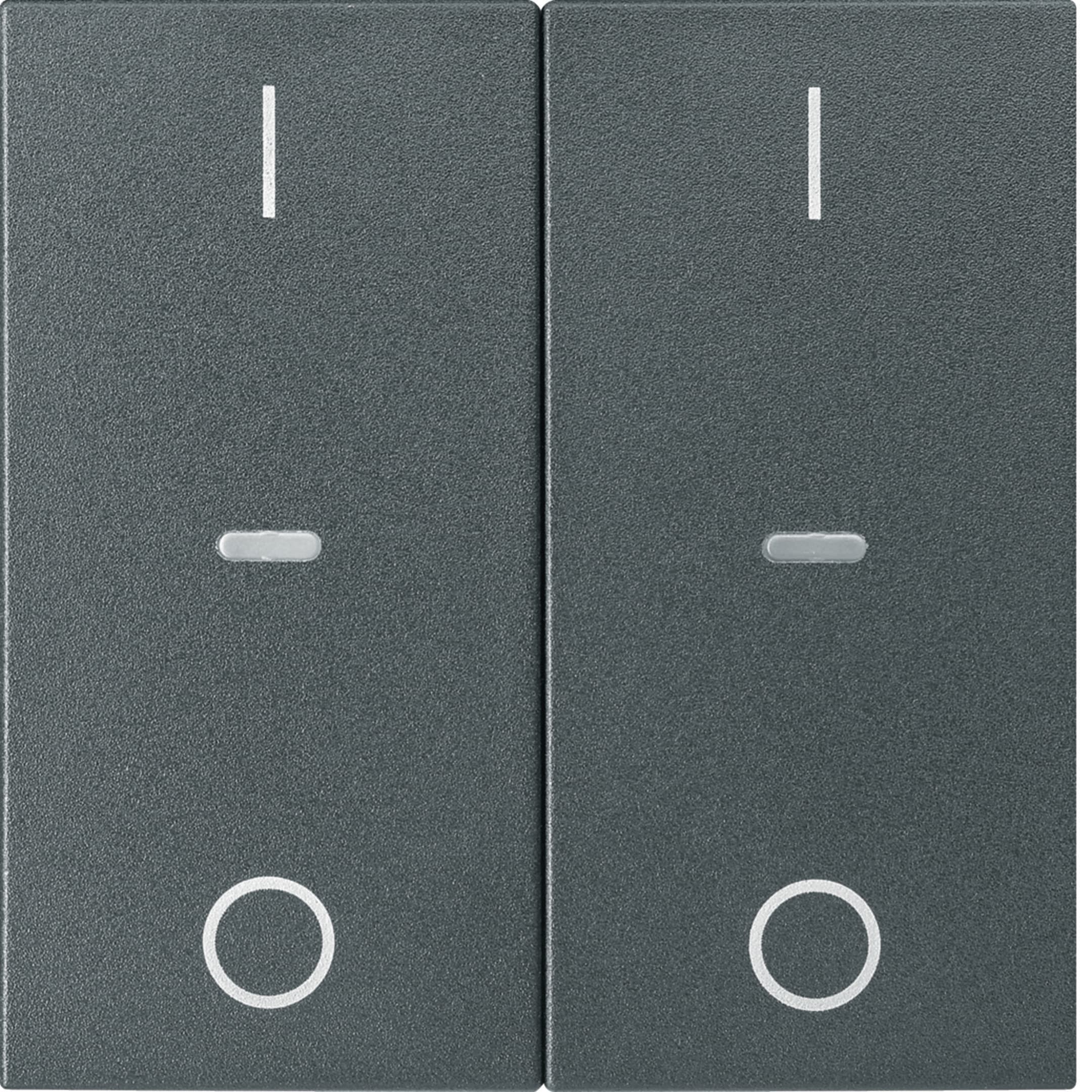 HAGER BOCCHIOTTI - COPRTAST.DOPP+"0-1" X MOD SING.SX/BX ALU
