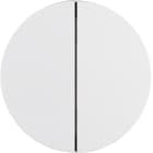 HAGER BOCCHIOTTI - Modulo pulsante doppio Berker R.1/R.3/Serie 1930/R.classic bianco polare lucido