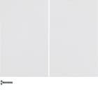 HAGER BOCCHIOTTI - Modulo pulsante doppio Berker K.1 bianco polare lucido