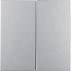 HAGER BOCCHIOTTI - Modulo pulsante doppio Berker S.1/B.7 alu opaco, verniciato