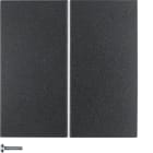 HAGER BOCCHIOTTI - Modulo pulsante doppio Berker S.1/B.3/B.7 antracite opaco,?verniciato