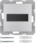 HAGER BOCCHIOTTI - Mod. radio KNX sing. piatto energia solare QLink Serie S.1/B.7 alu opac vern.