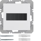 HAGER BOCCHIOTTI - Mod. radio KNX sing. piatto energia sol. QLink Serie S1/B3/B7 bianco pol. luc.