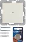 HAGER BOCCHIOTTI - Radiotrasmettitore KNX da muro singolo piatto quicklink Berker S.1 bianco lucido