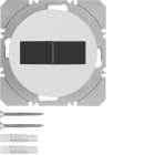 HAGER BOCCHIOTTI - Mod. radio KNX doppio piatto energ. solare QLink Serie R.1/R.3 bianco pol. luc.