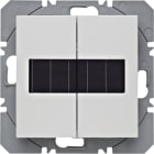HAGER BOCCHIOTTI - Mod. radio KNX doppio piatto energ. solare QLink Serie S1/B3/B7 bianco pol. opac