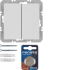 HAGER BOCCHIOTTI - Mod. radio KNX doppio piatto QLink Serie Q.1/Q.3 bianco pol. vellut