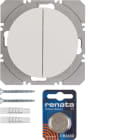 HAGER BOCCHIOTTI - Mod. radio KNX doppio piatto QLink Serie R.1/R.3 bianco pol. luc.