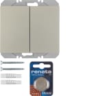 HAGER BOCCHIOTTI - Mod. radio KNX doppio piatto QLink Serie K.5 acciaio inox opac vern.