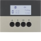 HAGER BOCCHIOTTI - Orologio radio KNX per veneziane quicklink K.5 acciaio inox opaco, verniciato