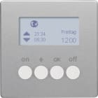HAGER BOCCHIOTTI - Orologio radio KNX quicklink Berker Q.1/Q.3 alu velluto, verniciato
