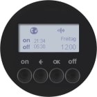 HAGER BOCCHIOTTI - Orologio radio KNX quicklink Berker R.1/R.3/?Serie 1930/R.classic nero lucido