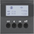 HAGER BOCCHIOTTI - Orologio radio KNX quicklink Berker S.1/B.3/B.7 antracite opaco