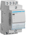 HAGER BOCCHIOTTI - Contattore silenzioso 25 A 8/12 V DC 4 NA 2 moduli DIN