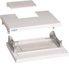 HAGER BOCCHIOTTI - Coppia di testate IP40 L370 RAL9010 quadro 4